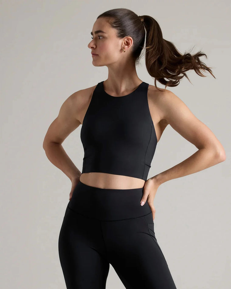 Black $|& Rhone Revive Longline Bra - VOF Front