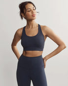 Navy $|& Rhone Revive Sports Bra - VOF Front