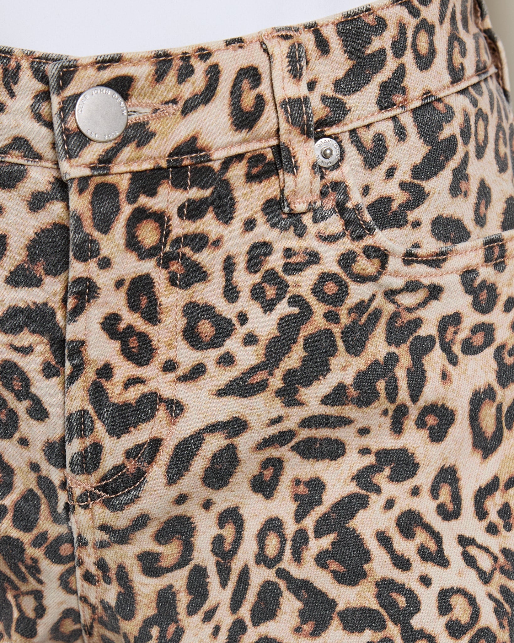 Safari Leopard $|& Dear John Gigi Frayed Hem Short - SOF Full Front