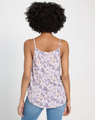 White Lilac $|& West Kei Floral Knit Cami - SOF Back