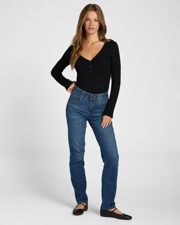 Blue Vintage (Petite) $|& Democracy Absolution Straight Leg Jeans - UGC On Fig