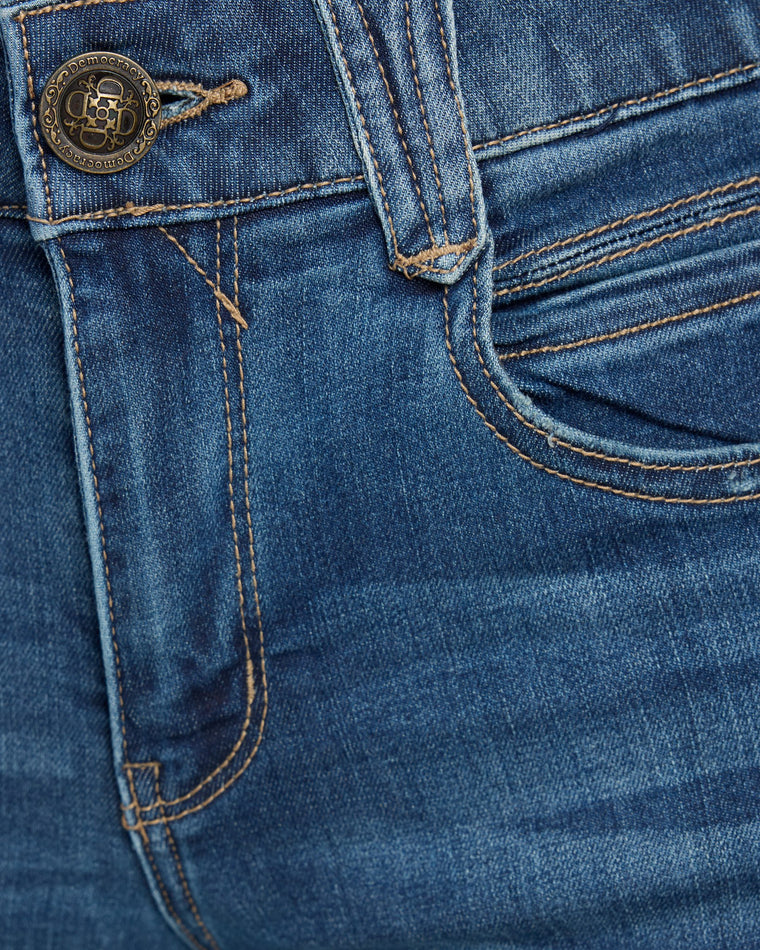 Blue Vintage (Petite) $|& Democracy Absolution Straight Leg Jeans - SOF Full Front
