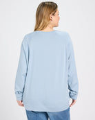 French Blue $|& SEAS Graphic Sweatshirt - SOF Back