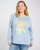 French Blue $|& SEAS Graphic Sweatshirt - SOF Front