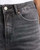 Black Stone $|& Bayeas High Rise Straight Leg Jeans - SOF Detail
