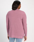 Lilac $|& Staccato Open Front Pocket Cardigan - SOF Back