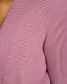 Lilac $|& Staccato Open Front Pocket Cardigan - SOF Full Front
