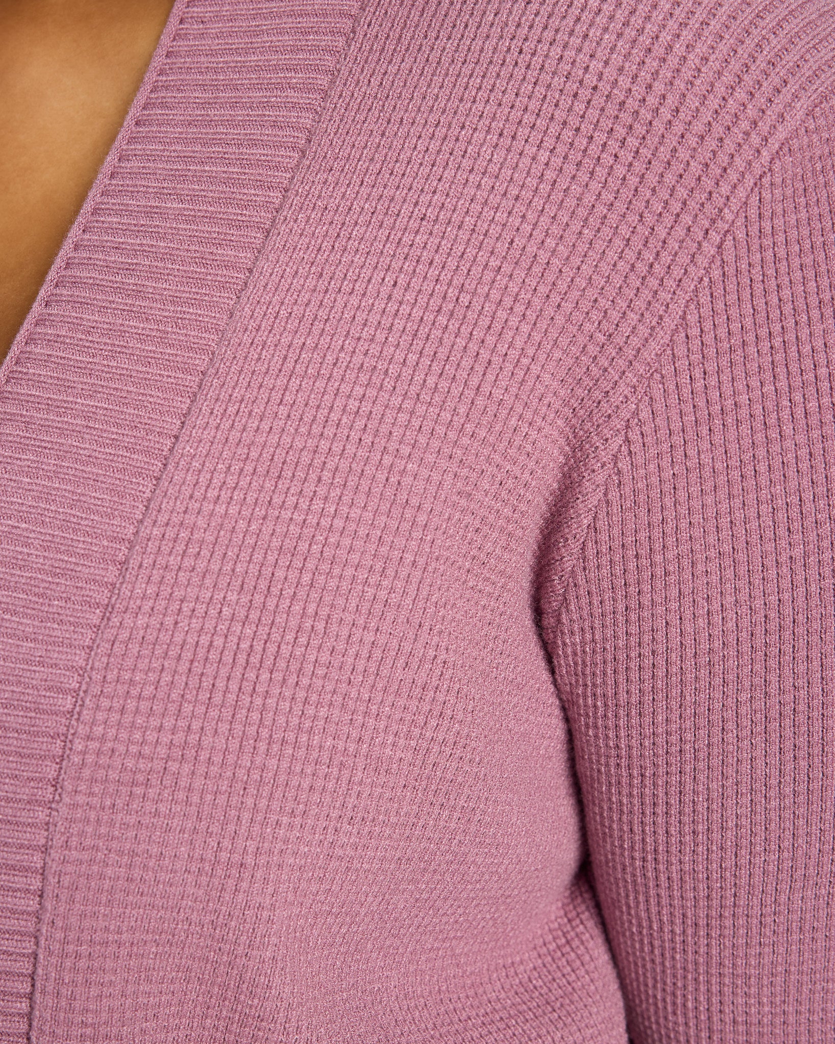 Lilac $|& Staccato Open Front Pocket Cardigan - SOF Full Front