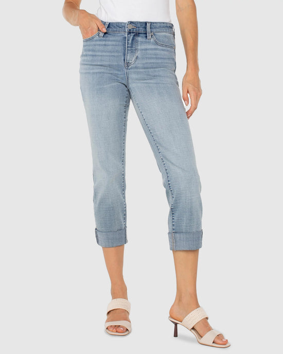 Temescal $|& Liverpool Charlie Crop Skinny With Wide Cuff - VOF Detail