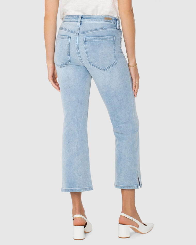 Clarkdale $|& Liverpool Hannah Cropped Flare Leg Jean - Hanger Side