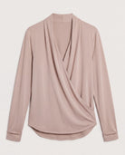 Vanilla $|& Ariella Long Sleeve Cupro Surplice Top - Hanger Detail