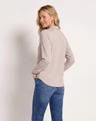 Vanilla $|& Ariella Long Sleeve Cupro Surplice Top - SOF Back