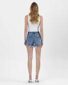 Divina $|& Vervet High Rise Frayed Hem Short - Hanger Side