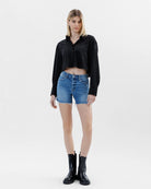 Climax $|& Vervet Mid Rise Distressed Shorts - VOF Detail