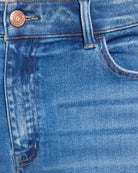 Thrifty $|& Lovervet High Rise Jean Biker Short - SOF Full Front