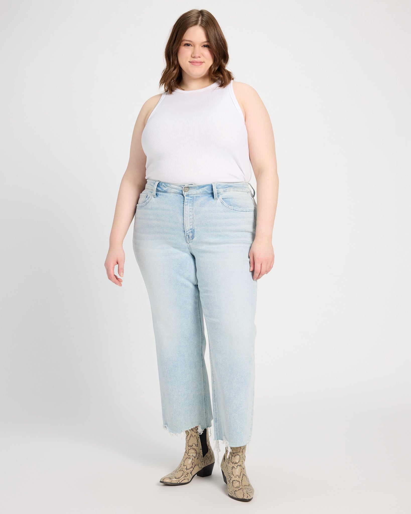 Meritorious $|& Vervet High Rise Slim Wide Leg Jeans - UGC On Fig