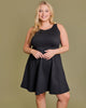 Plus Size Sleeveless Stripe Dress