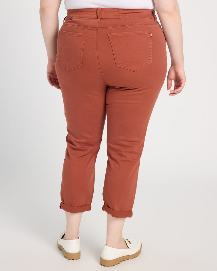 Maple Syrup $|& SEAS Cyndi Cuffed Ankle Skinny Jeans - SOF Back