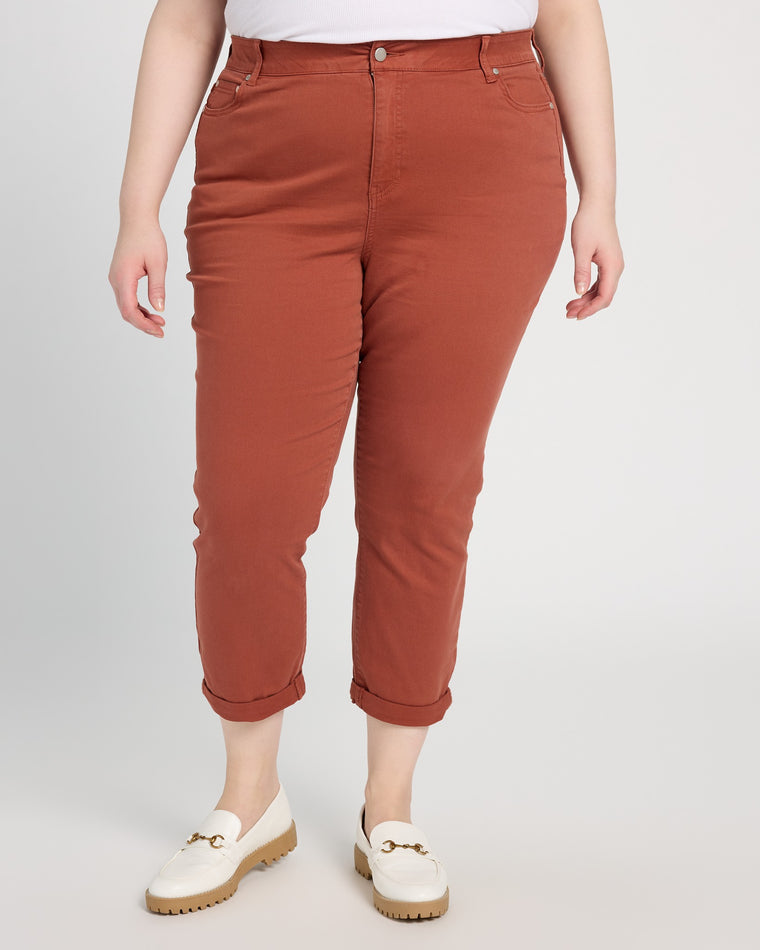 Maple Syrup $|& SEAS Cyndi Cuffed Ankle Skinny Jeans - SOF Front