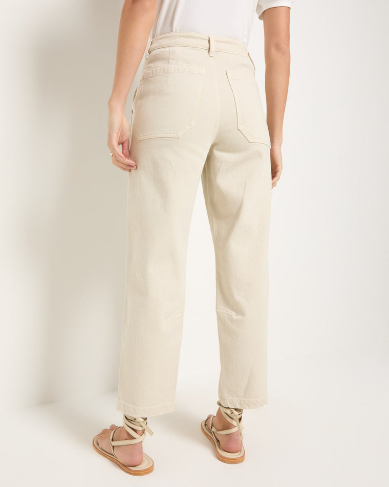 Birch $|& SEAS Gigi Baby Barrel Cropped Jean - SOF Back