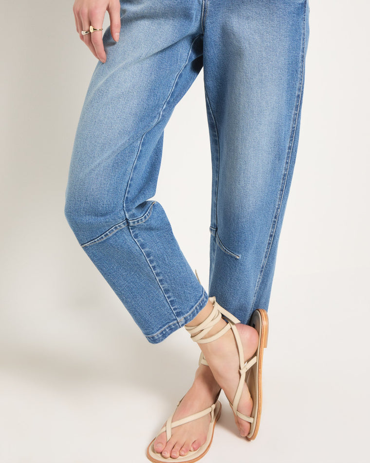 Pacific Blue $|& SEAS Gigi Baby Barrel Cropped Jean - SOF Full Front