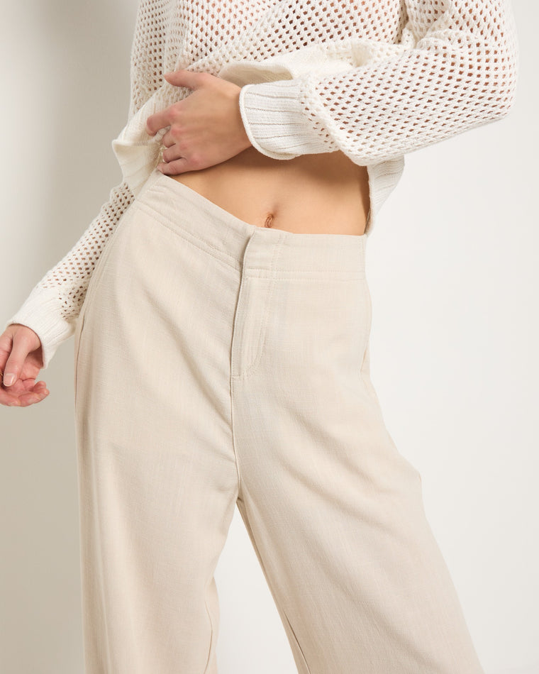 Birch $|& SEAS Palomar Linen Blend Crop Pant - VOF Side