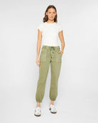 Olive $|& Mica Denim High Rise Jogger - VOF Detail