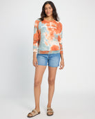 Deep Teal Tie Dye $|& SEAS Beach Bum Tie Dye Graphic Pullover - UGC On Fig