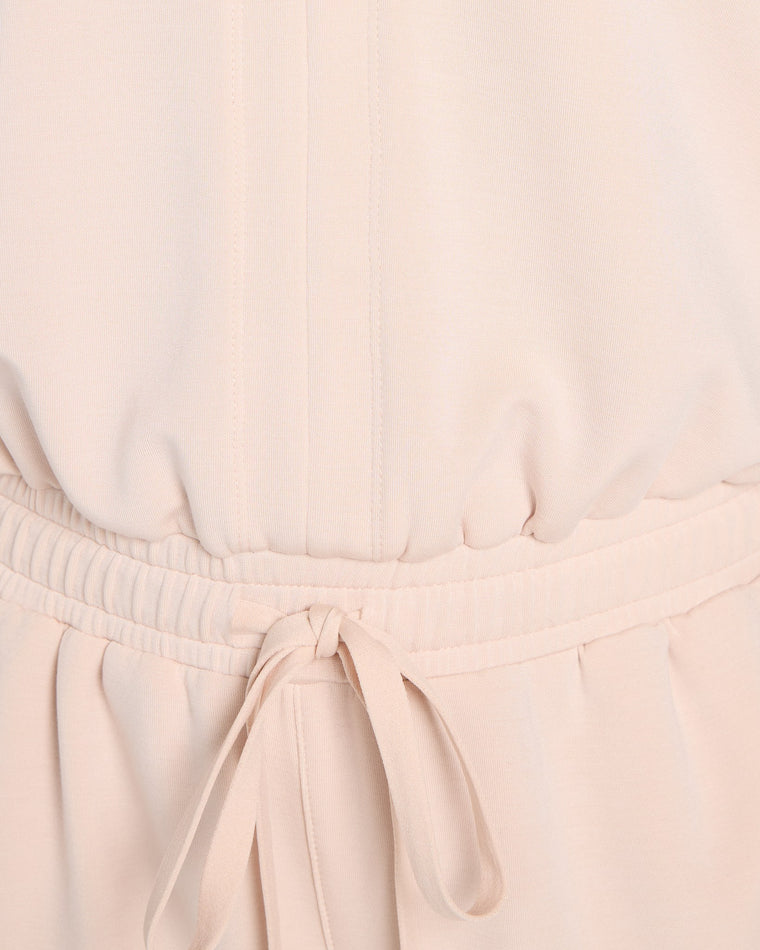 Pale Blush $|& Skies Are Blue Soft Modal Sleeveless Jumpsuit - SOF Full Front