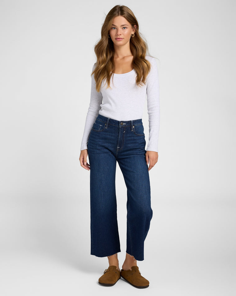 Dark Wash $|& Vigoss Dylan Wide Leg Jeans - SOF Full Front