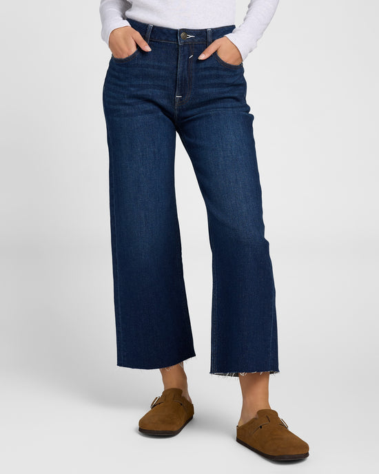 Dark Wash $|& Vigoss Dylan Wide Leg Jeans - SOF Front