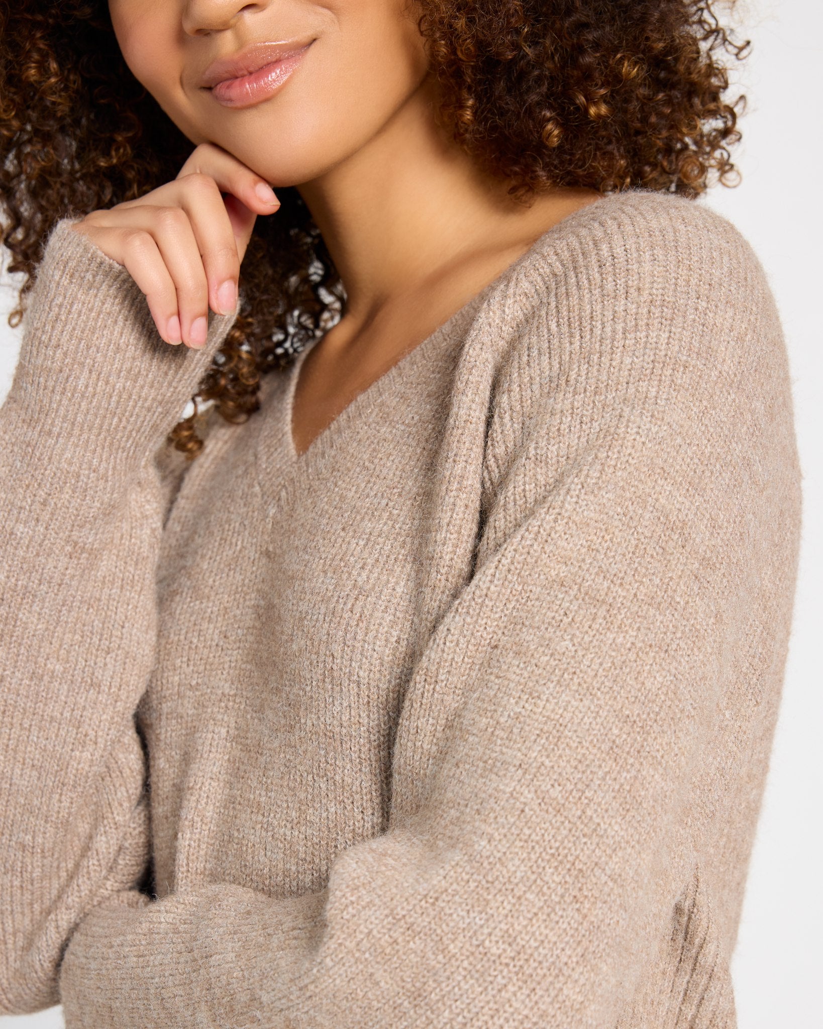 Heather Pewter $|& Thread & Supply Marigold Sweater - SOF Full Front