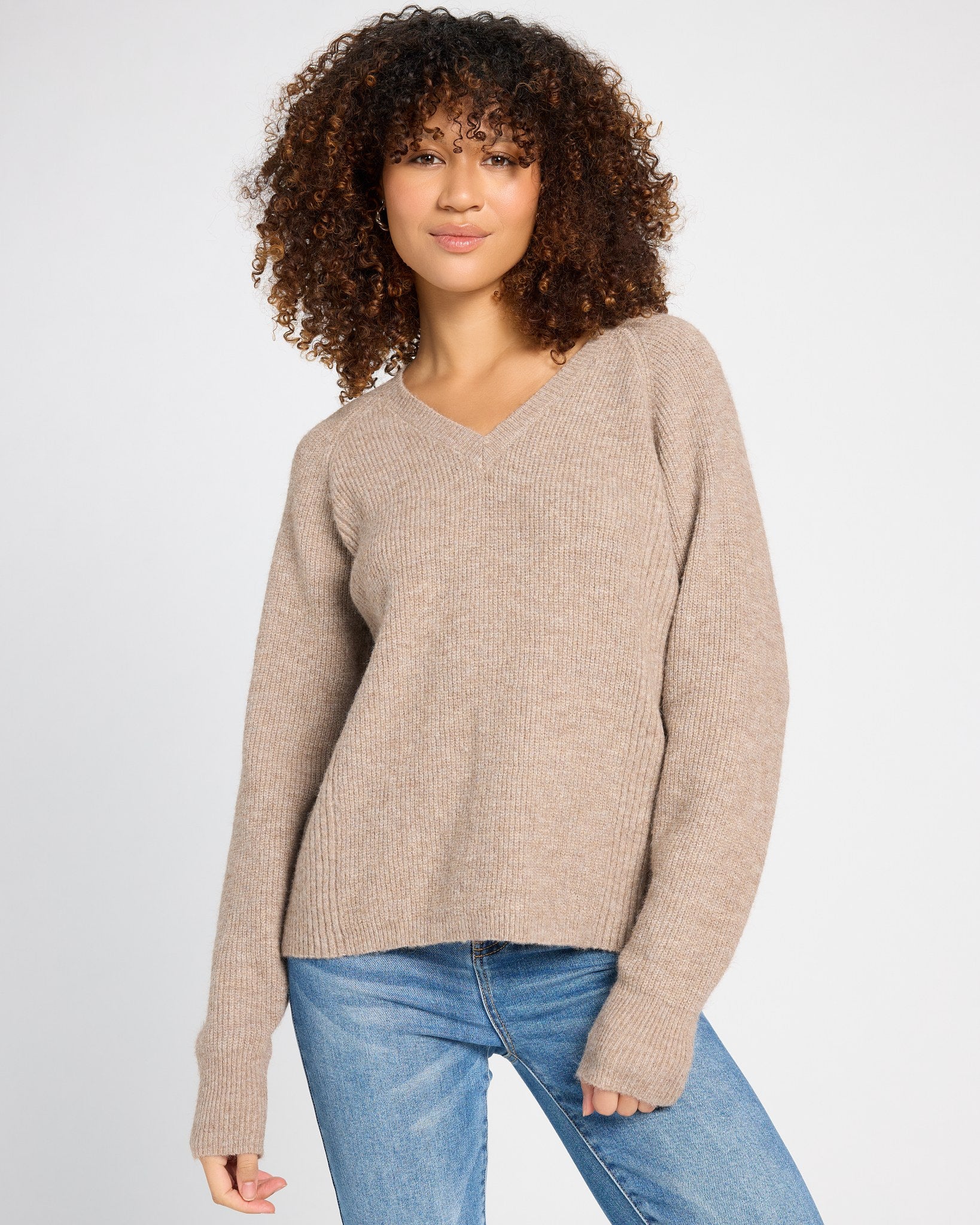 Heather Pewter $|& Thread & Supply Marigold Sweater - SOF Front