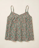 Green/Coral $|& Skies Are Blue Back Strap Floral Cami Top - Hanger Detail