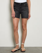 Washed Black $|& Vigoss Marley Cut Off Short - SOF Front