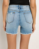 Light Wash $|& Vigoss Marley Cut Off Short - SOF Back
