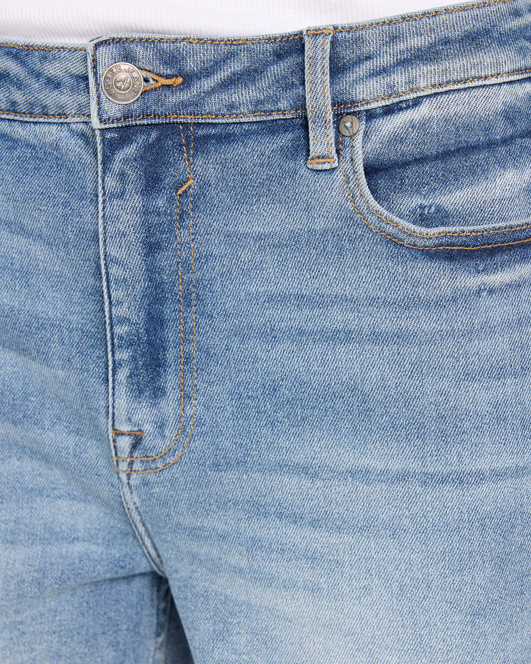 Light Wash Blue $|& Vigoss Bermuda Short - SOF Full Front