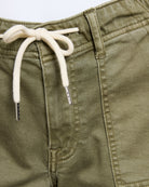 Olive $|& Vigoss Tie Waist Utility Short - SOF Full Front
