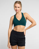 Hunter Green $|& Interval Recharge Bra - SOF Front