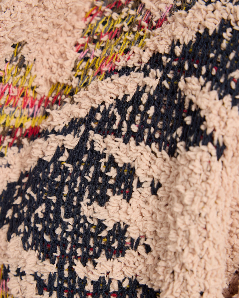 Camel $|& Woven Heart Tribal Fleece Lined Hooded Cardigan - SOF Detail