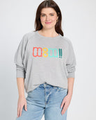 Heather Grey $|& SEAS Graphic Sweatshirt - SOF Front