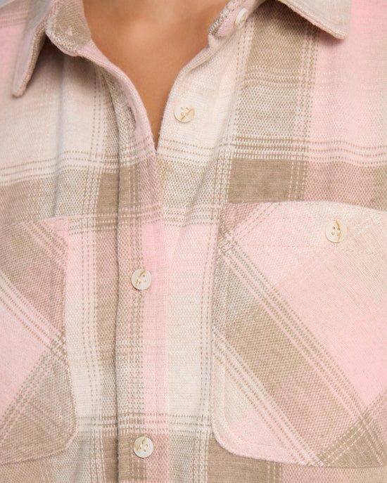 Ivory Salmon $|& Thread & Supply Lewis Plaid Shirt - SOF Detail