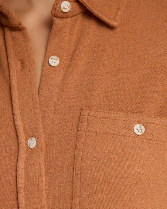 Pecan Heather $|& Thread & Supply Lewis Shirt - SOF Detail