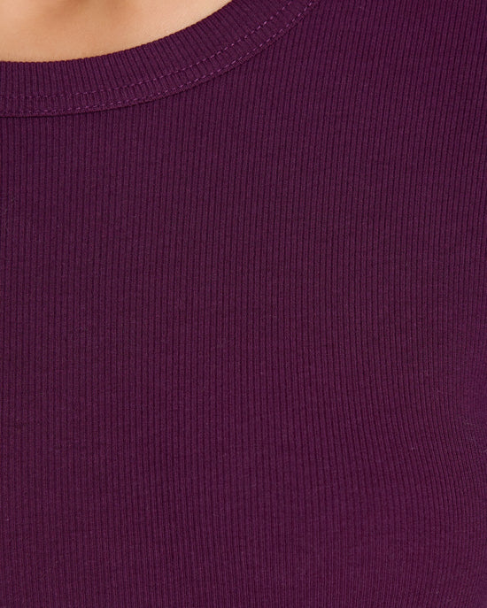 Cabernet $|& Thread & Supply Jess Solid Top - SOF Detail