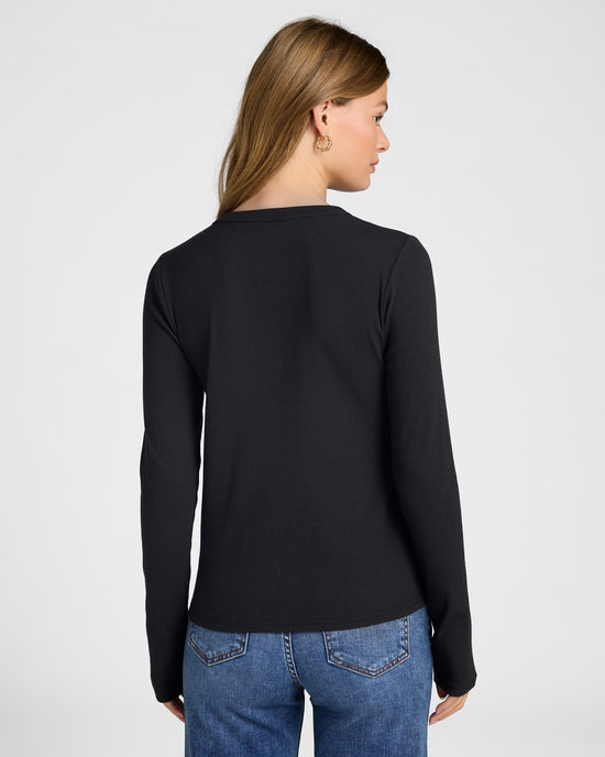 Black $|& Thread & Supply Jess Solid Top - SOF Back