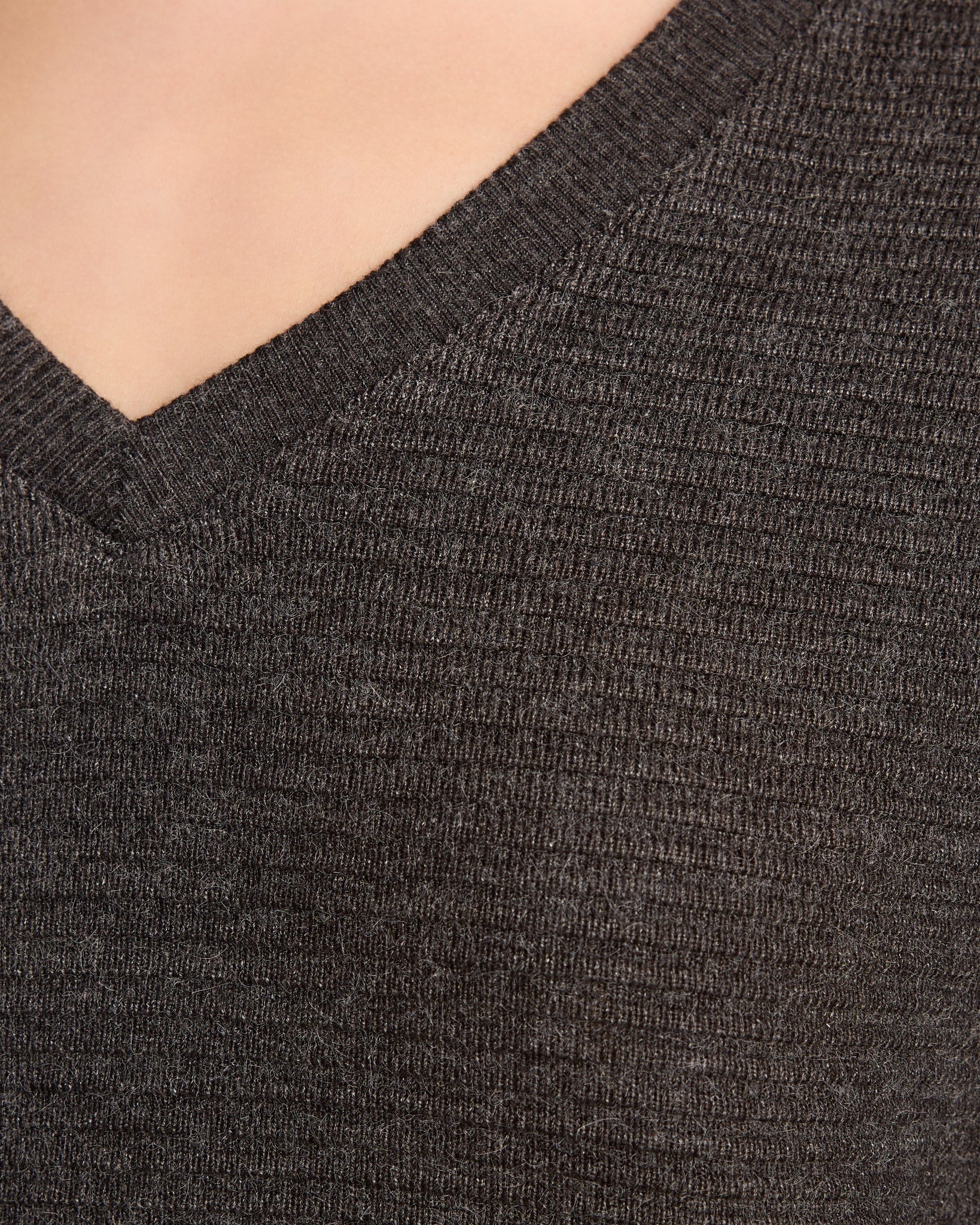 Black Heather $|& Thread & Supply Adelynn Sweater Top - SOF Detail