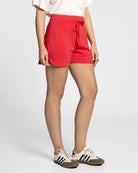 Red $|& Thread & Supply Rosie Scuba Shorts - Hanger Front