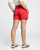 Red $|& Thread & Supply Rosie Scuba Shorts - Hanger Side