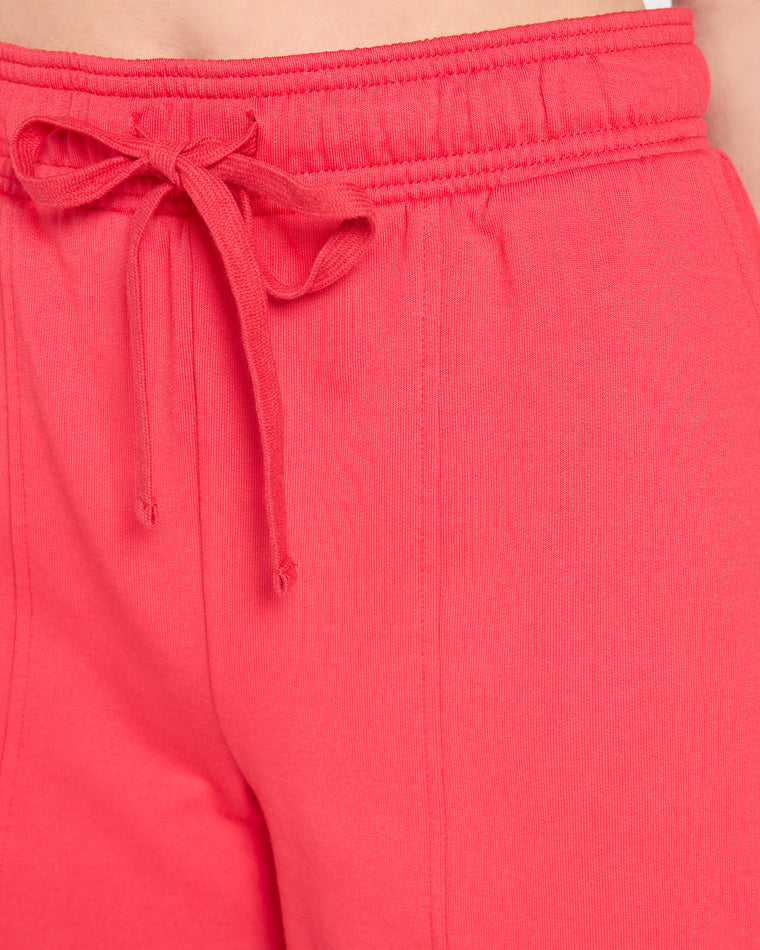 Red Ruby $|& Thread & Supply Paulie French Terry Shorts - SOF Full Front