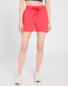 Red Ruby $|& Thread & Supply Paulie French Terry Shorts - SOF Front